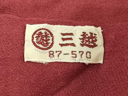 平和屋着物●結城紬　80亀甲　飛び亀甲　舞花文　三越扱い　正絹　逸品　DABG2167ud