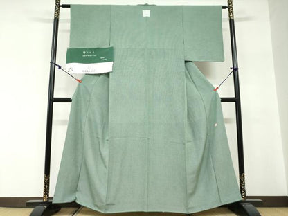 平和屋着物●江戸小紋染工房　小林染芸　小林茂徳　江戸小紋　行儀　反端付き　正絹　逸品　DABG2168ud