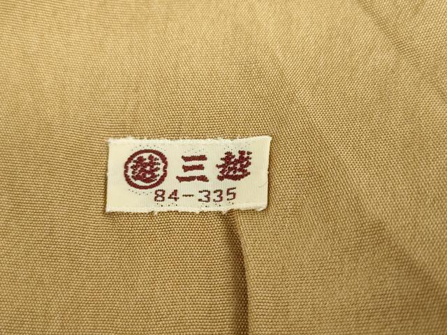 平和屋着物●本塩沢　草花文　三越扱い　正絹　逸品　DABG2170ud