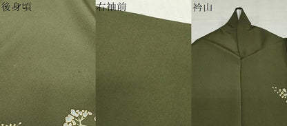 平和屋着物●西陣　京の名門　じゅらく謹製　帝王紫　訪問着　駒刺繍　破れ色紙花鳥文　金彩　正絹　逸品　DABG2171ud