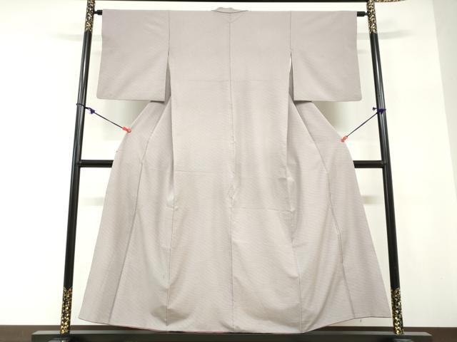 平和屋着物●洗える最高級着物　＜英＞はなぶさ謹製　小紋　斜縞　洗える着物　DABG2175ud