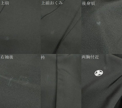 平和屋着物●本加賀友禅作家　西村　央　黒留袖　流水花鳥文　暈し染め　正絹　逸品　DABG2177ud