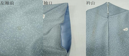 平和屋着物●洗える最高級着物　＜英＞はなぶさ謹製　小紋　舞花文　洗える着物　DABG2191ud