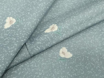 平和屋着物●洗える最高級着物　＜英＞はなぶさ謹製　小紋　舞花文　洗える着物　DABG2191ud