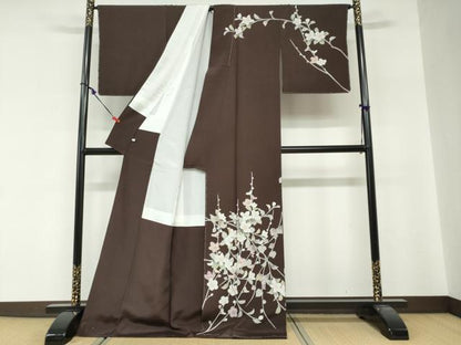 平和屋着物●訪問着　枝花文　正絹　逸品　未使用　DABG2197ud