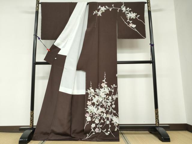 平和屋着物●訪問着　枝花文　正絹　逸品　未使用　DABG2197ud