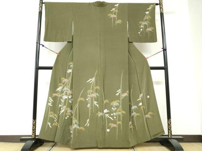 平和屋着物●訪問着　作家物　枝松文　金彩　健勝苑扱い　正絹　逸品　DABG2205ud
