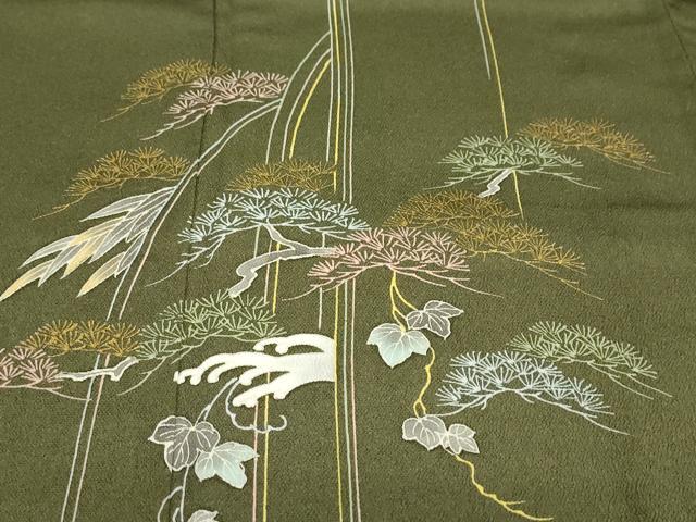 平和屋着物●訪問着　作家物　枝松文　金彩　健勝苑扱い　正絹　逸品　DABG2205ud