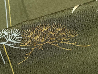 平和屋着物●訪問着　作家物　枝松文　金彩　健勝苑扱い　正絹　逸品　DABG2205ud