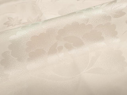 平和屋着物●振袖用長襦袢　袷　草花地紋　暈し染め　半衿刺繍　正絹　逸品　DABG2209ud