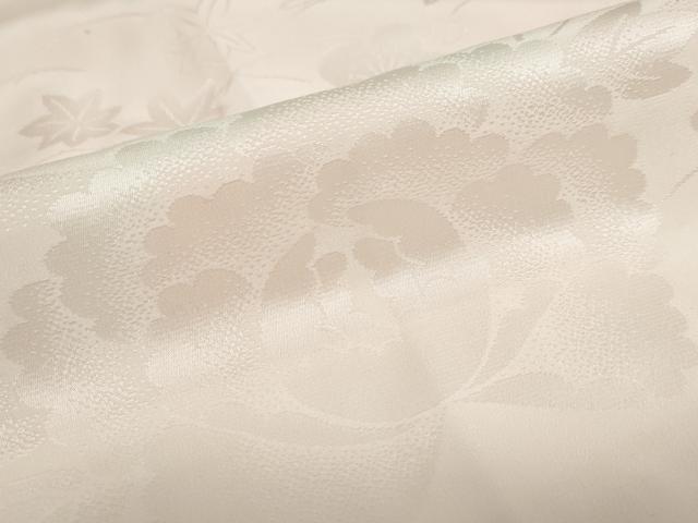 平和屋着物●振袖用長襦袢　袷　草花地紋　暈し染め　半衿刺繍　正絹　逸品　DABG2209ud