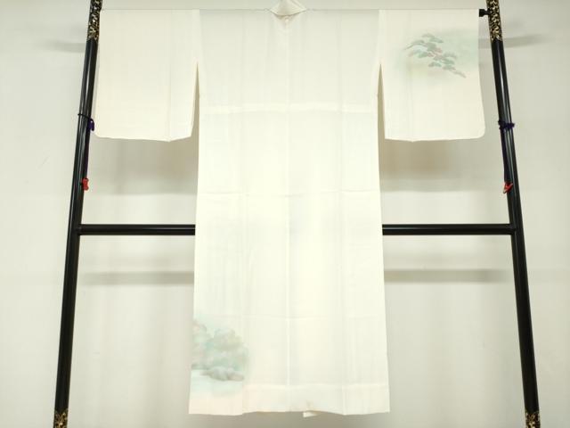 平和屋着物●長襦袢　無双仕立て　渡橋風景文　暈し染め　正絹　逸品　DABG2210ud
