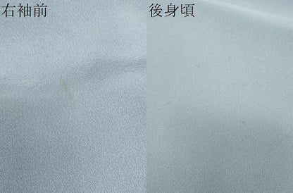 平和屋着物●訪問着　刺繍　流水風景草花文　暈し染め　金彩　正絹　逸品　DABG2220ud