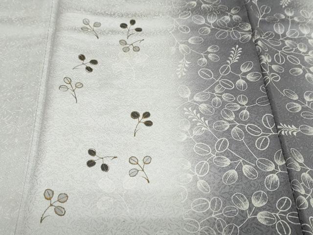 平和屋着物●訪問着　枝葉文　暈し染め　金彩　正絹　逸品　DABG2226ud