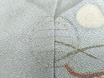 平和屋着物●訪問着　駒刺繍　宝尽くし草花文　金彩　西武百貨店扱い　正絹　逸品　未使用　DABG2230ud