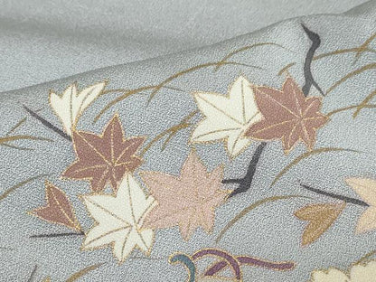 平和屋着物●訪問着　駒刺繍　宝尽くし草花文　金彩　西武百貨店扱い　正絹　逸品　未使用　DABG2230ud
