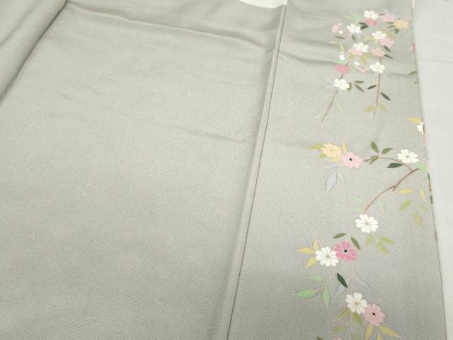平和屋着物●豪華色留袖　友禅　作家物　飛鶴飾花文　正絹　逸品　DABG2238ud