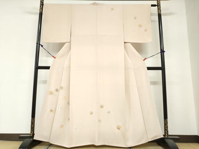 平和屋着物●訪問着　駒刺繍　手毬花文　金彩　ますいわ屋扱い　正絹　逸品　DABG2244ud