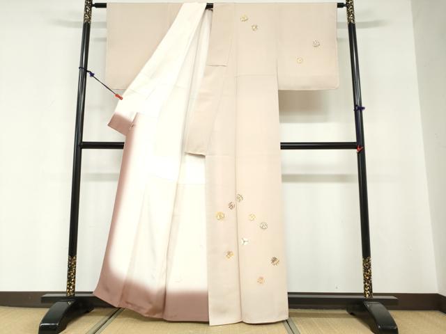 平和屋着物●訪問着　駒刺繍　手毬花文　金彩　ますいわ屋扱い　正絹　逸品　DABG2244ud