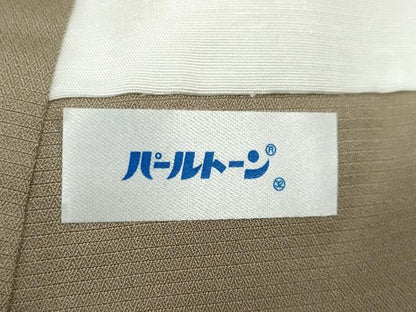 平和屋着物●上質な小紋　お召地　雪輪文　正絹　逸品　DABG2246ud