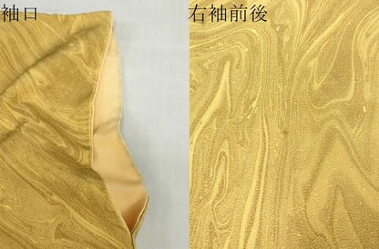 平和屋着物●上質な小紋　墨流し　正絹　逸品　DABG2252ud