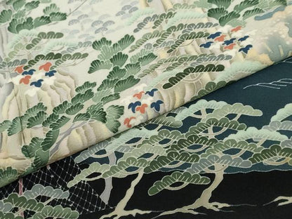 平和屋着物●本加賀友禅作家　吉村伊佐子　黒留袖　立波風景文　暈し染め　正絹　逸品　DABG2258ud