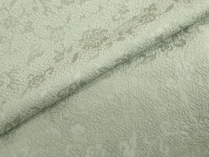 平和屋着物●上質な色無地　花唐草地紋　山葵色　正絹　逸品　未使用　DABG2274ud