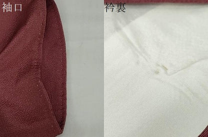 平和屋着物●東京友禅　久呂田明功　訪問着　舞花文　鬼しぼ縮緬　正絹　逸品　DABG2278ud