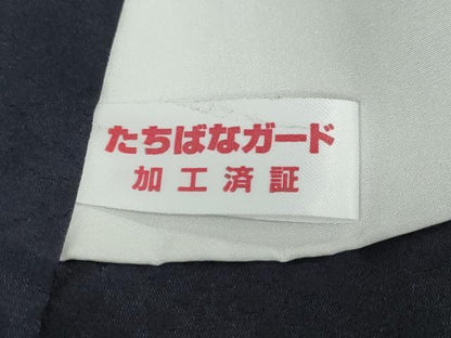 平和屋着物●訪問着　総刺繍　枝花文　暈し染め　金糸　正絹　逸品　DABG2304ud