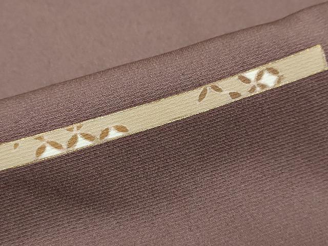 平和屋着物●訪問着　駒刺繍　横段草花文　金彩　正絹　逸品　DABG2305ud