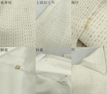 平和屋着物●上質な紬　絣文様　正絹　逸品　DABG2306ud