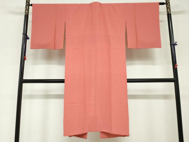 平和屋着物●長襦袢　袷　べにばな　珊瑚朱色　鈴乃屋扱い　正絹　逸品　DABG2317ud