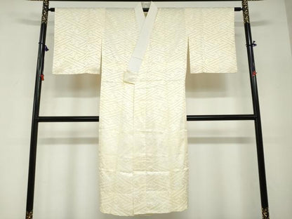 平和屋着物●長襦袢　無双仕立て　紗綾型地紋　蒸栗色　正絹　逸品　未使用　DABG2318ud