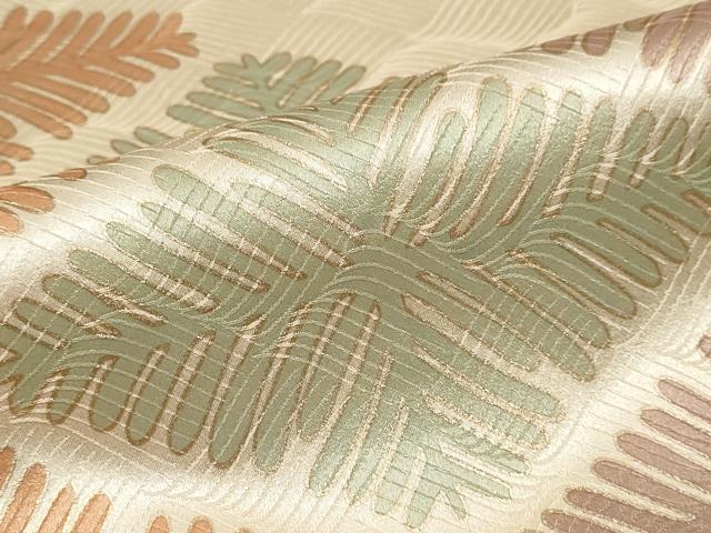 平和屋着物●訪問着　駒刺繍　松葉文　正絹　逸品　DABG2327ud