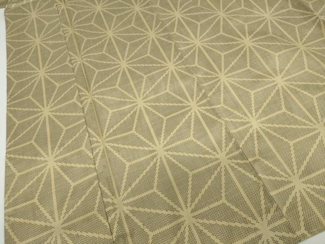 平和屋着物●本場大島紬　7マルキ　麻の葉文様　正絹　逸品　未使用　DABG2331ud