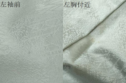 平和屋着物●訪問着　鹿の子草花文　金彩　正絹　逸品　DABG2339ud