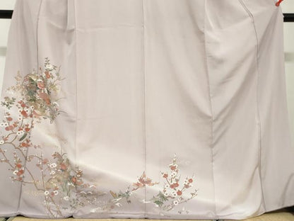 平和屋着物●訪問着　短冊吉祥草花文　暈し染め　金銀彩　ロング丈　正絹　逸品　DABG2357ud