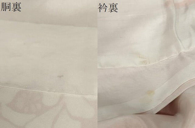 平和屋着物●上質な小紋　地紋起こし　草花文　正絹　逸品　DABG2371ud