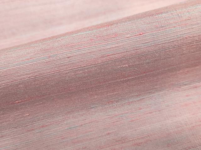 平和屋着物●紅花紬　米沢　霞文　やまと誂製　正絹　逸品　DABG2382ud