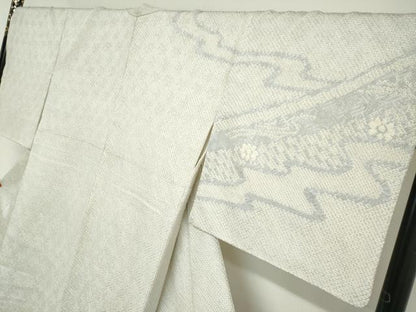 平和屋着物●訪問着　総絞り　流水花文　暈し染め　やまと誂製　正絹　逸品　DABG2384ud
