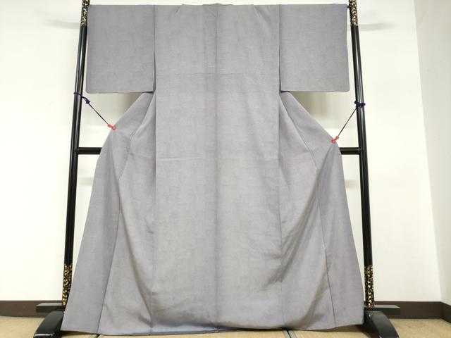 平和屋着物●江戸小紋　格子文　正絹　逸品　DABG2385ud