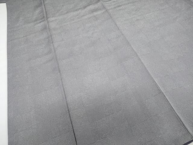 平和屋着物●江戸小紋　格子文　正絹　逸品　DABG2385ud