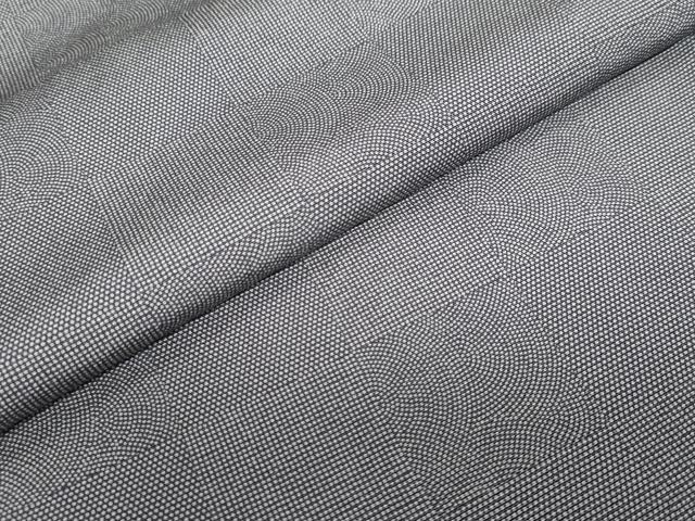 平和屋着物●江戸小紋　格子文　正絹　逸品　DABG2385ud