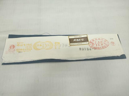 平和屋着物●本加賀友禅作家　金丸修一　訪問着　色紙重ね草花文　反端付き　正絹　逸品　DABG2389ud
