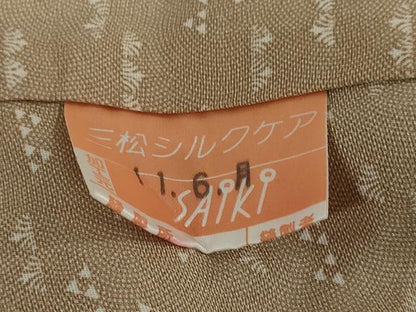 平和屋着物●訪問着　舞桜文　金彩　正絹　逸品　DABG2391ud