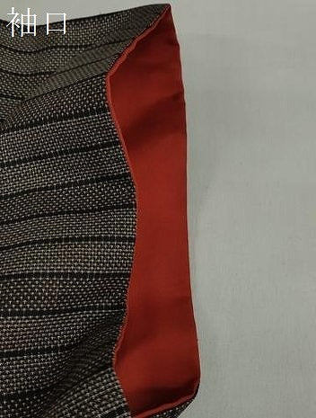 平和屋着物●本場大島紬　9マルキ　変わり縞　正絹　逸品　DABG2393ud
