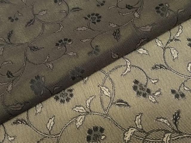 平和屋着物●訪問着　更紗花唐草文　暈し染め　通し胴裏　カラー胴裏：芥子色　正絹　逸品　DABG2394ud