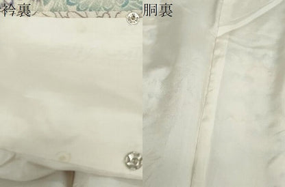 平和屋着物●豪華振袖　草花文　鬼しぼ縮緬　正絹　逸品　DABG2396ud