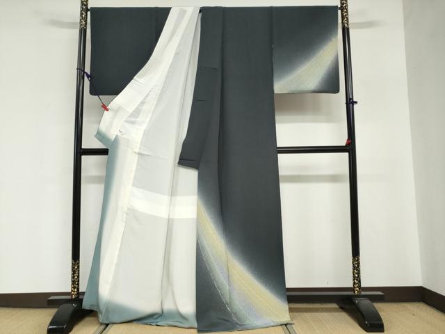 平和屋着物●新匠工芸士会会員　吉田匡廣　訪問着　霞文　暈し染め　正絹　逸品　DABG2400ud