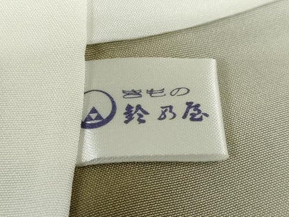 平和屋着物●上質な小紋　舞桜文　金彩　鈴乃屋扱い　正絹　逸品　未使用　DABG2404ud